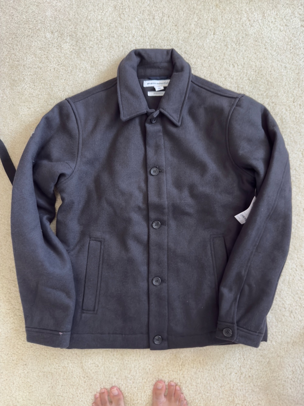BRAND NEW MENS WOOL SHIRT JACKET SHACKET - MENS SMALL (XS - S) 50% OFF